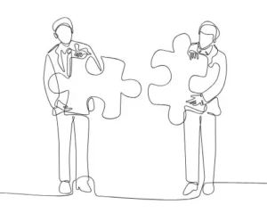Mediation coaching human connection puzzle